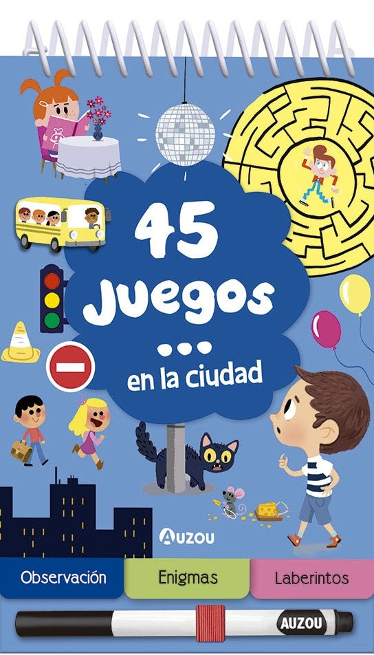 45 Juegos... en la ciudad | Auzou