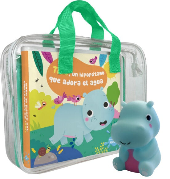 Timo, un hipopótamo que adora el agua. Libro de baño | Sigrid Martinez