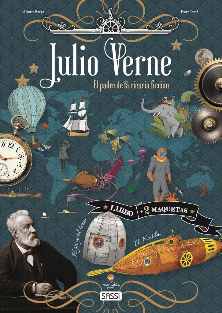 Julio Verne. el padre de la ciencia ficción (2 maquetas + libro) | Sassi