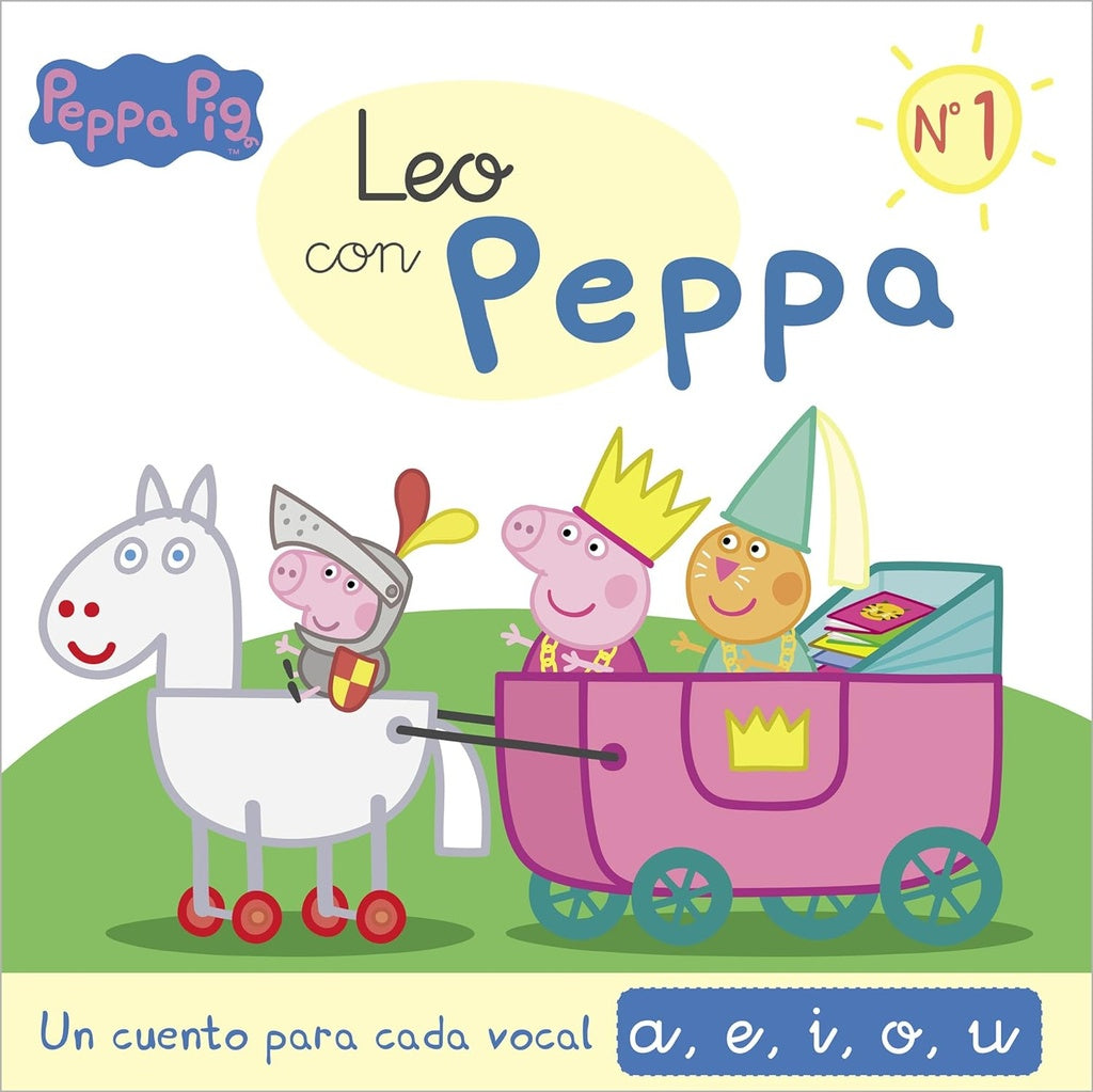 Peppa Pig. Lectoescritura - Leo con Peppa 1. Un cuento para cada vocal: a, e, i, o, u | Hasbro/Eone