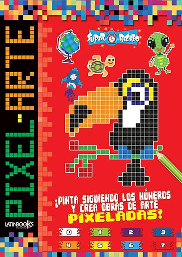 Pixel Arte: Rojo | Latinbooks