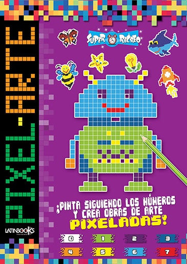 Pixel Arte: Violeta | Latinbooks