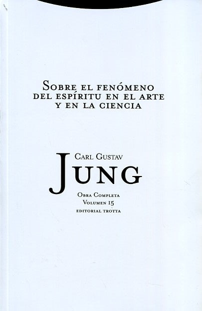 JUNG OBRAS COMPLETAS 15: SOBRE FENOMENO | CARL GUSTAV JUNG