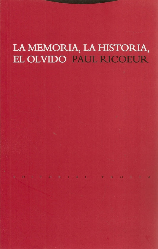 MEMORIA, LA HISTORIA, EL OLVIDO, LA | PAUL RICOEUR