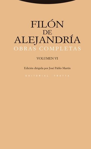 OBRAS COMPLETAS VI. FILON DE ALEJANDRIA | FILON DE ALEJANDRIA