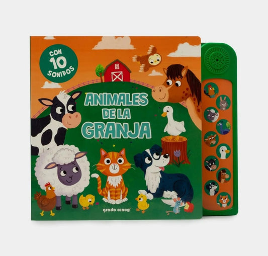 Animales de la Granja. Con 10 sonidos | SILVER DOLPHIN