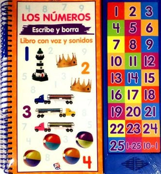 Los números. Escribe y borra (libro con voz y sonidos) | PHOENIX INTERNATIONAL