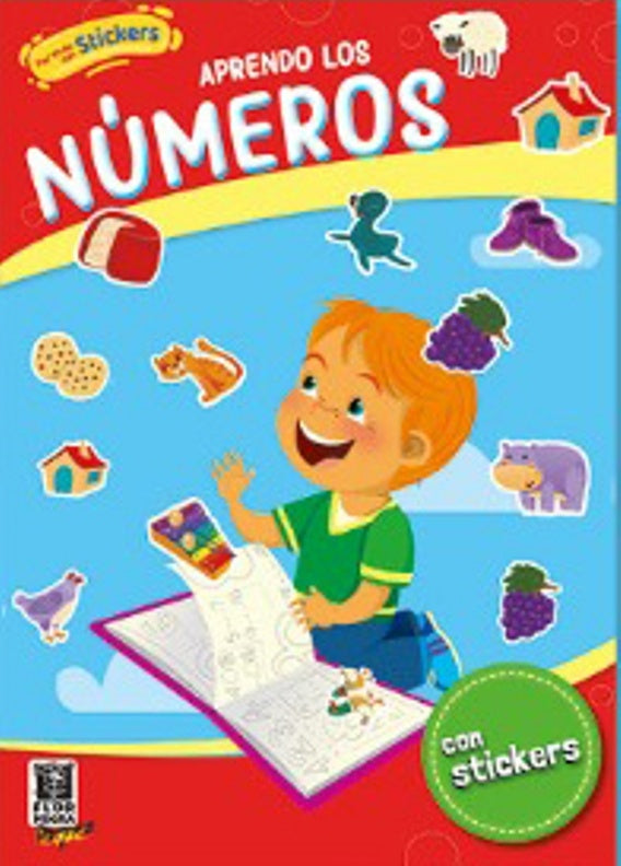 Aprendo los números. Con stickers | Flor negra ediciones