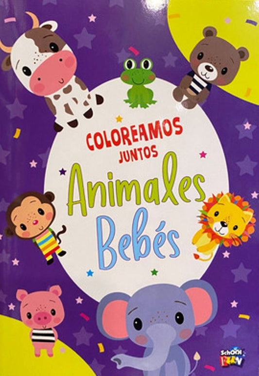 Coloreamos juntos. Animales bebés | School Fun