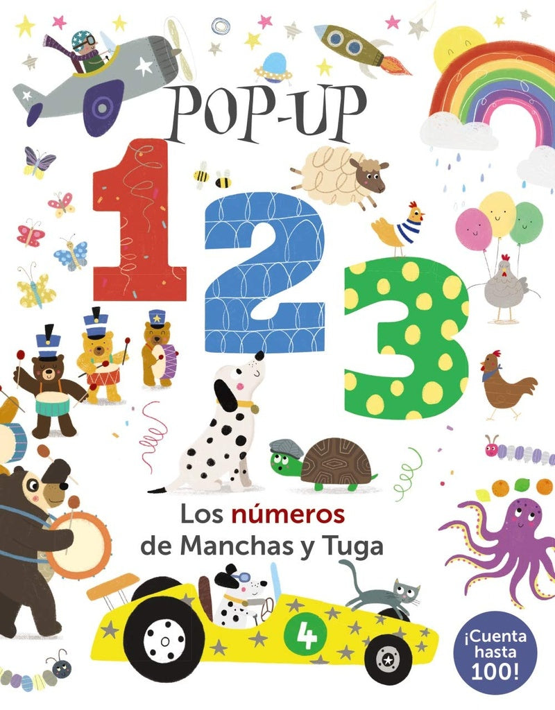 Pop-up 1 2 3. Los números de Manchas y Tuga | Bruño