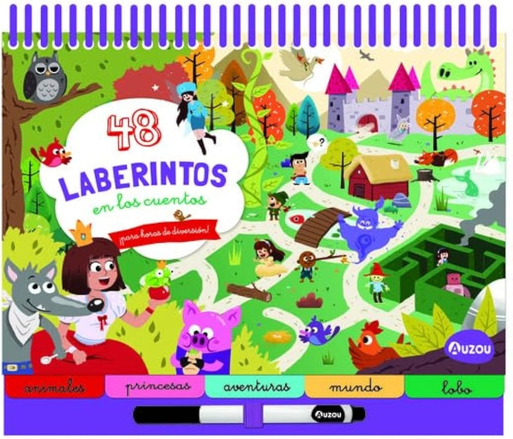 48 laberintos en los cuentos ¡para horas de diversión! | EDITION PHILIPPE AUZOU