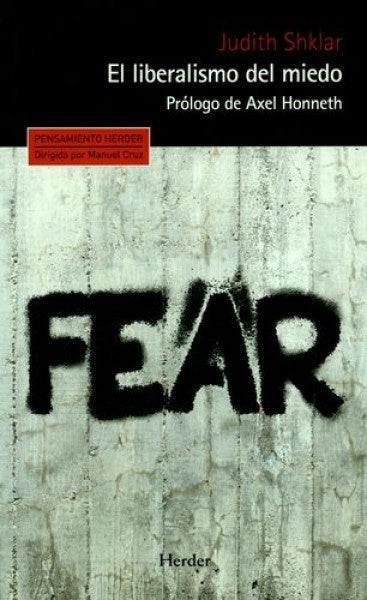 Liberalismo del miedo | Judith Shklar