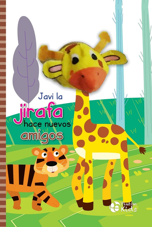 Javi la Jirafa hace nuevos amigos - Libro Títere | Plutón