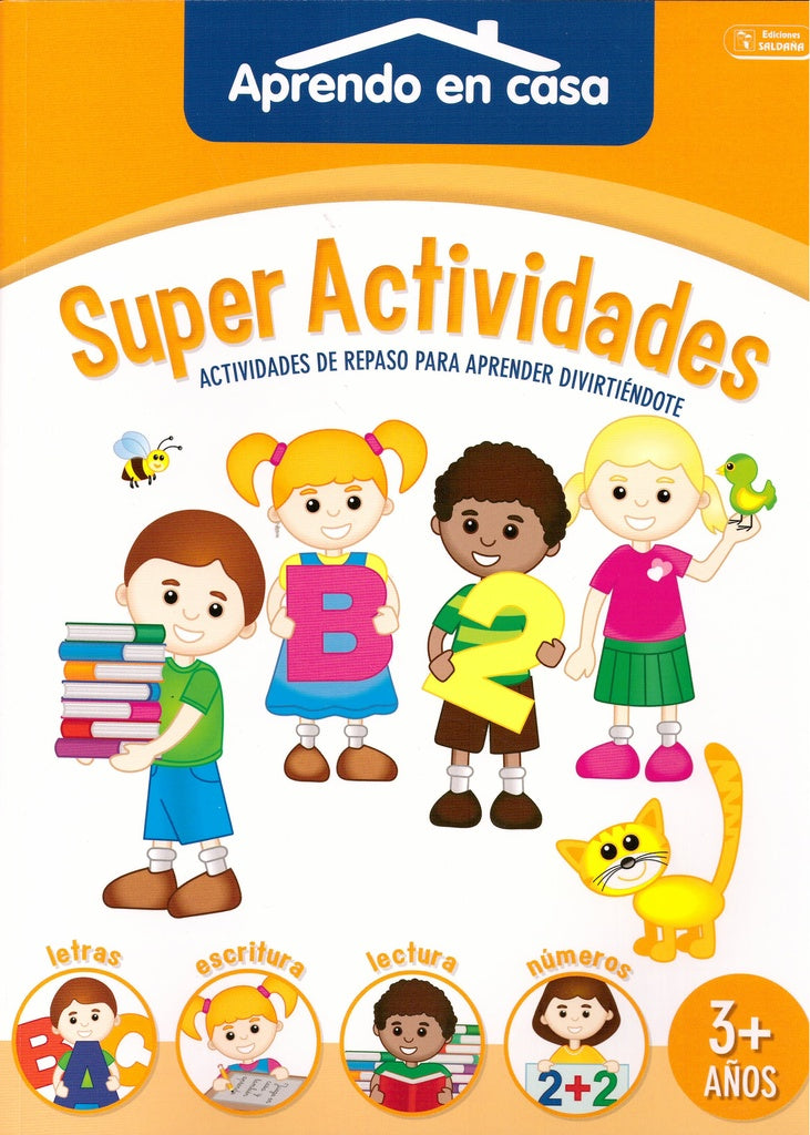 Súper Actividades 3+ años. Aprendo en casa | Editorial Saldaña