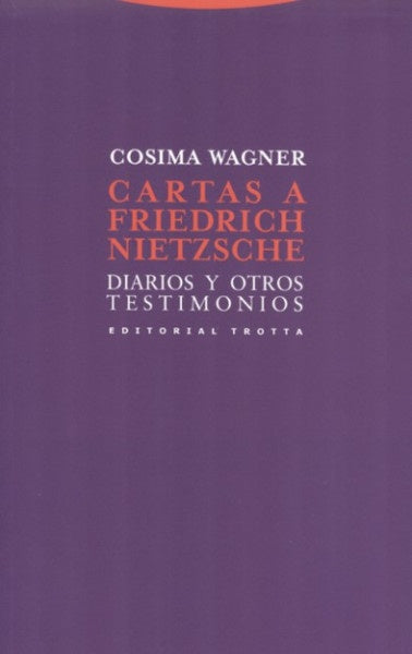 CARTAS A FRIEDRICH NIETZSCHE | COSIMA WAGNER