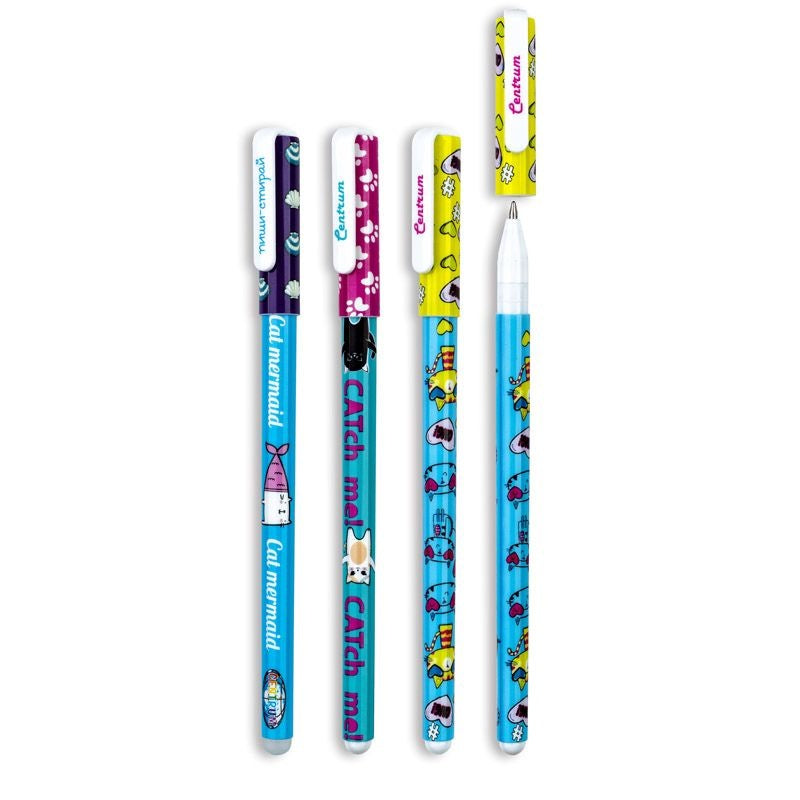 Gel pen CAT Erasable blue ink 0.5mm | PAPELERÍA