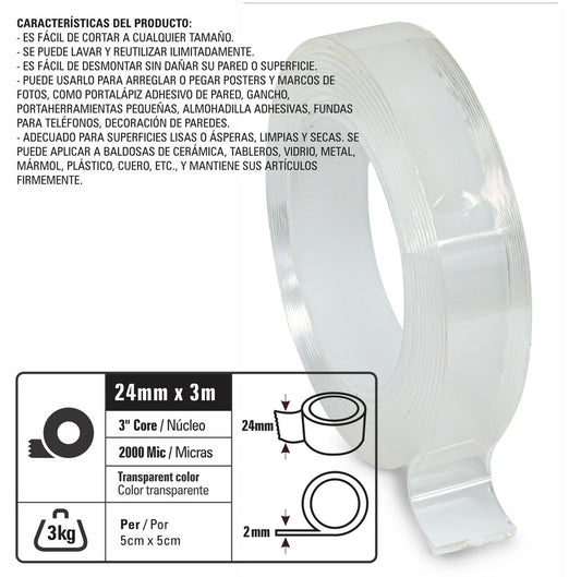 Cinta adhesiva de doble cara Studmark Gel Ultra Fuerte







 | PAPELERÍA