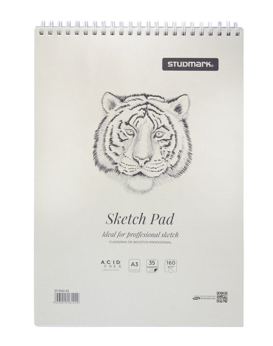 Cuaderno profesional para bocetos A3 (35 Hojas) 160 g/m² | PAPELERÍA