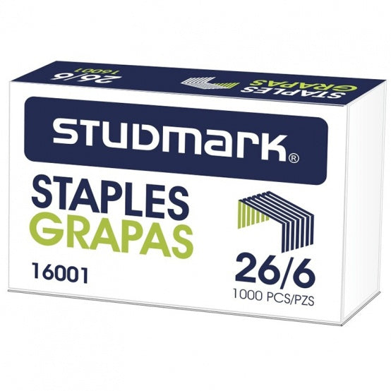 Grapas Studmark 26/6 - Caja x1000 unidades

 | PAPELERÍA