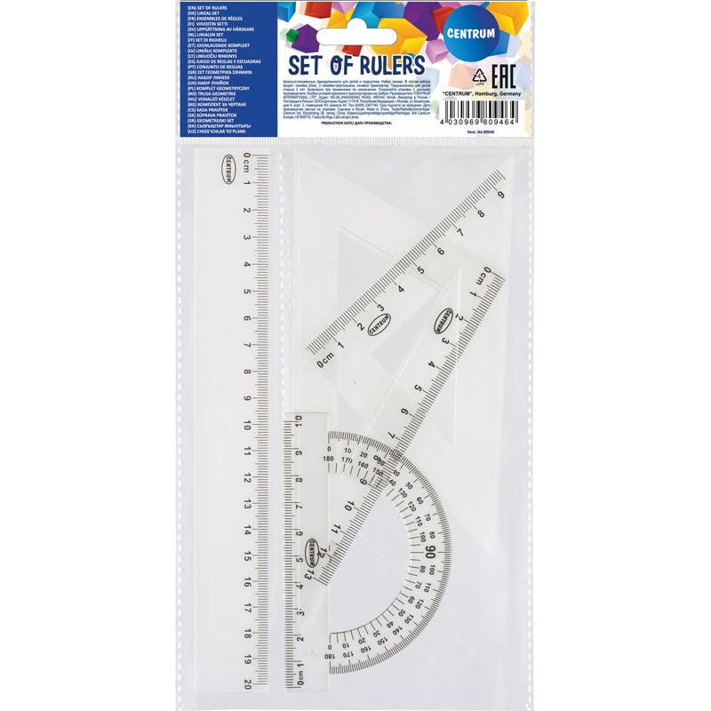 Juego de geometría 20 cm | PAPELERÍA