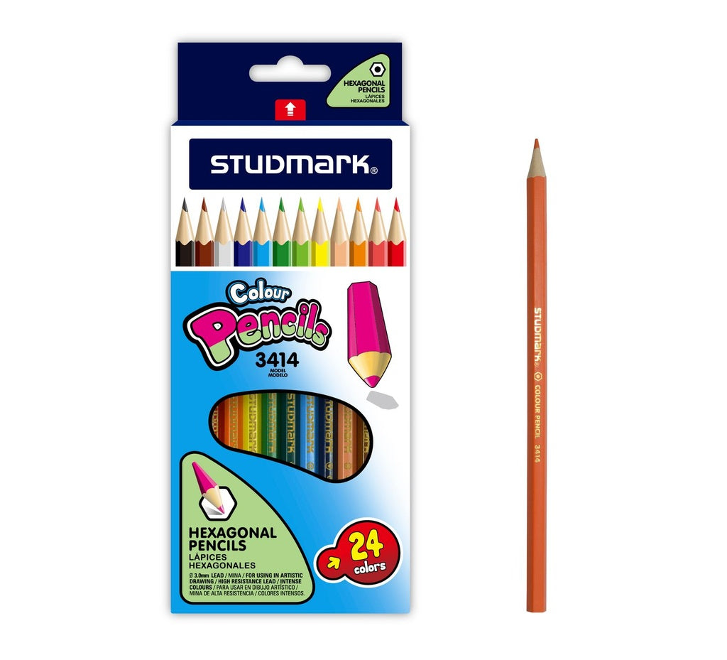 Caja de 24 Lápices de Colores Studmark | PAPELERÍA