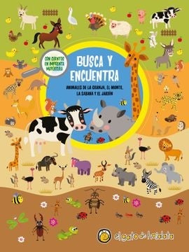 Busca y encuentra animales de la granja, la selva, la sábana y el jardín | EL GATO DE HOJALATA