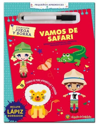 JUEGA Y BORRA. VAMOS DE SAFARI | Editorial Guadal