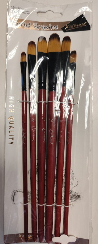 Set de 6 pinceles lengua de gato HB-30460 | PAPELERÍA