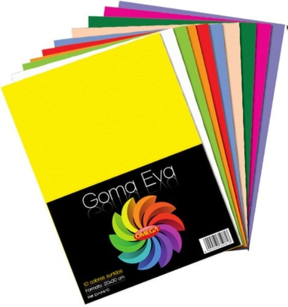 Paquete con 10 hojas surtidas de goma EVA 20 x 30 cm

 | PAPELERÍA