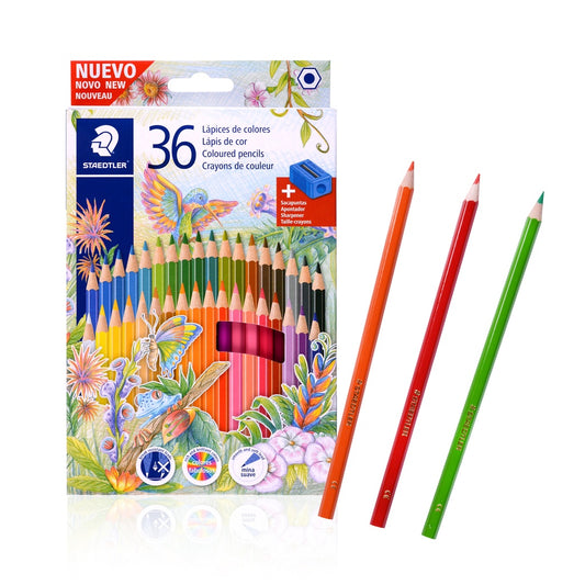 Caja de 36 lápices de colores Staedtler + sacapuntas
 | PAPELERÍA