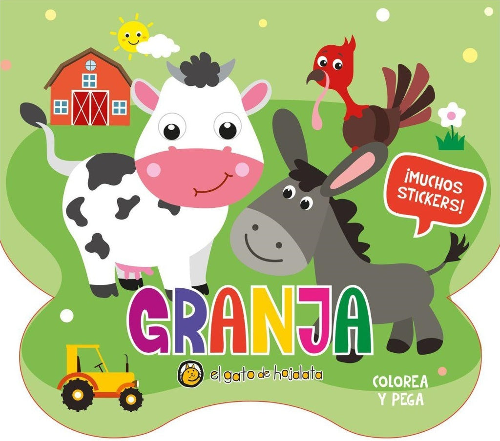 Colorea y pega: Granja | EL GATO DE HOJALATA
