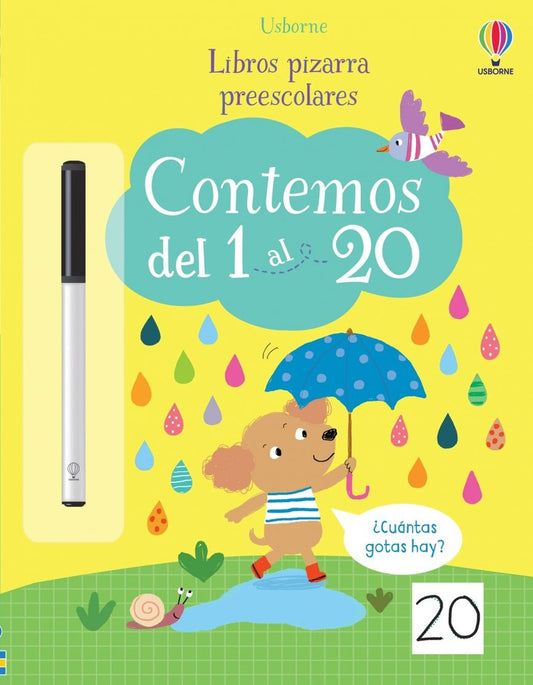 Contemos del 1 al 20. Libros pizarra preescolares | Jessica Greenwell