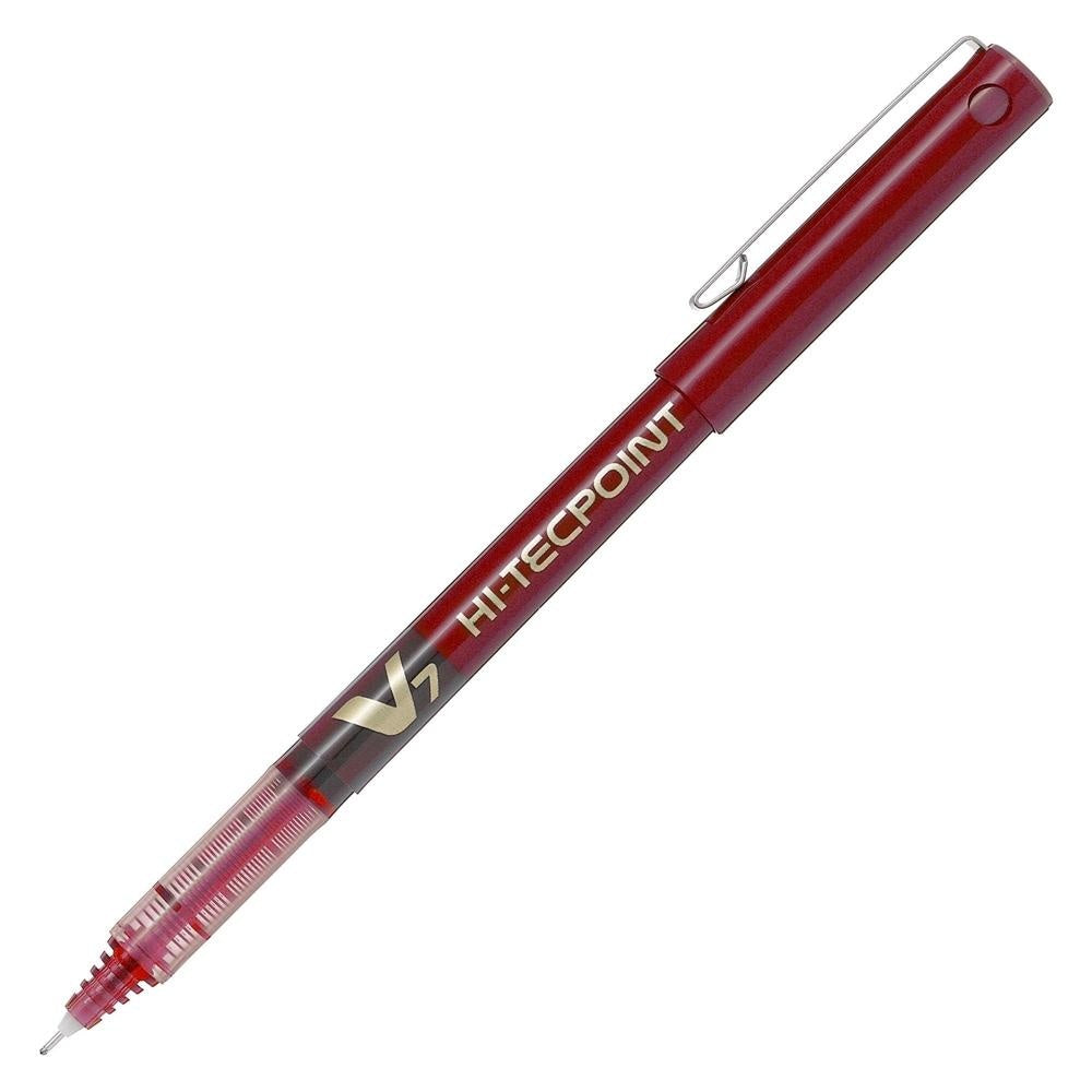 Lapicera Roja Pilot V7 Hi-Tec Point 0.7 mm | PAPELERÍA