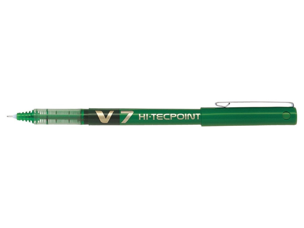 Lapicera Verde Pilot V7 Hi-Tec Point 0.7 mm | PAPELERÍA