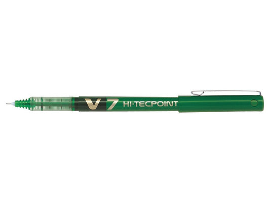Lapicera Verde Pilot V7 Hi-Tec Point 0.7 mm | PAPELERÍA
