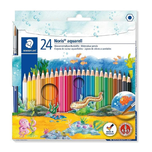 Caja de 24 lápices de colores Staedtler acuarelables + pincel

 | PAPELERÍA