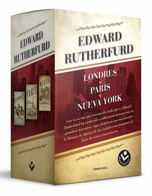 Estuche Edward Rutherfurd  (Londres / París / Nueva York) | EDWARD RUTHERFURD