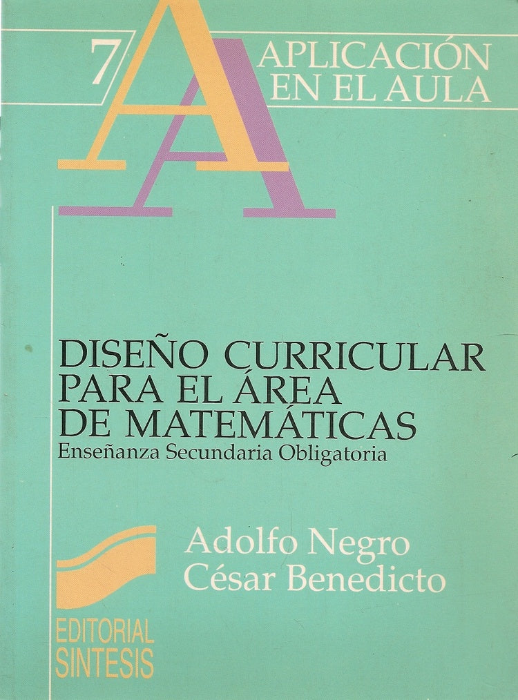 Diseño curricular área matemáticas | Negro, Benedicto