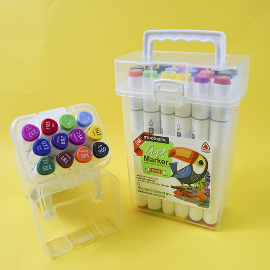 Marcador Artístico, Base Alcohol, Doble Punta, Bisel-Fina (12 Colores)

 | PAPELERÍA