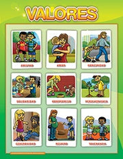 LAMINA - VALORES | Carton 43x56