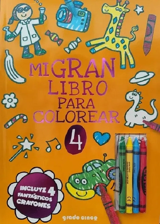 Mi gran libro para colorear 4 | Rodrigo Zubillaga