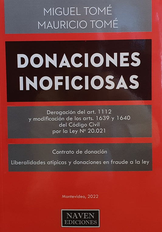 Donaciones Inoficiosas | TOME GOMEZ, Tomé