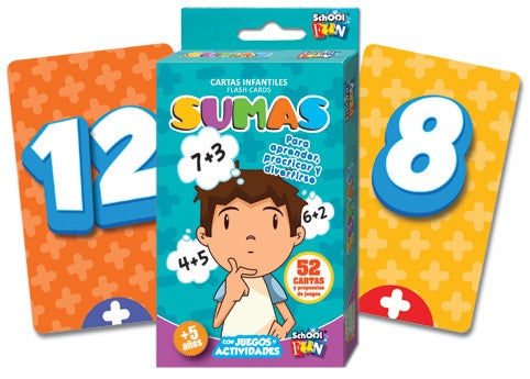 Cartas infantiles. Sumas | School Fun