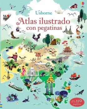 Atlas ilustrado con pegatinas | Varios autores