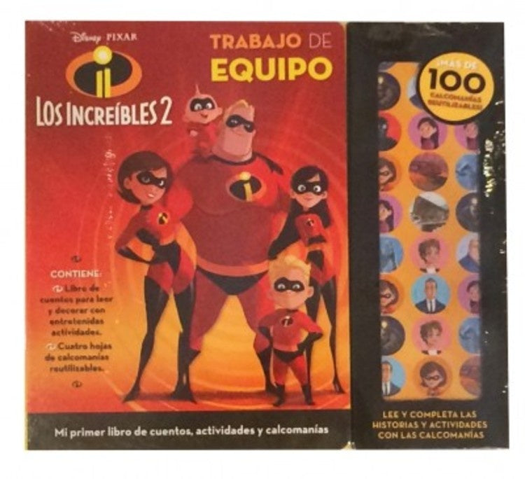 Mi primer libro de cuentos, actividades y calcomanías. Los increíbles 2 | The Novelty Book