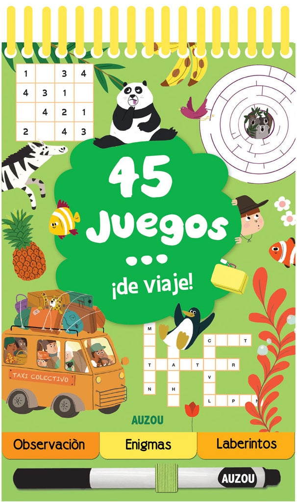45 juegos... ¡de viaje! | Auzou