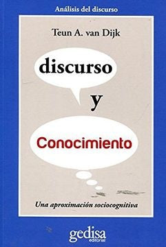 Discurso y Conocimiento | TEUN A. VAN DIJK