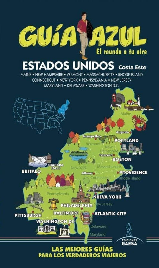 EEUU. Costa este. Guía azul | Ediciones Gaesa