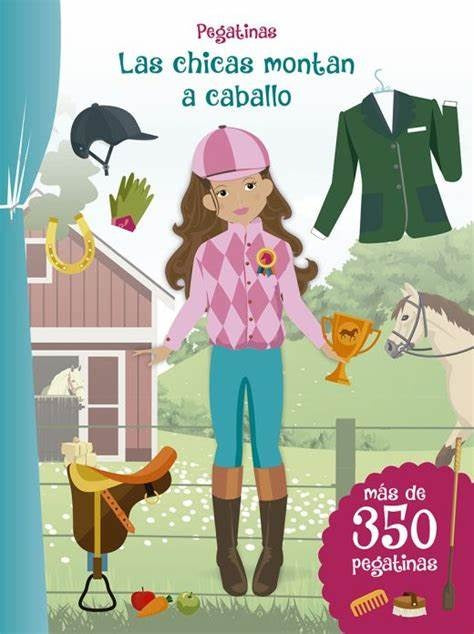 Pegatinas. Las chicas montan a caballo | Varios autores
