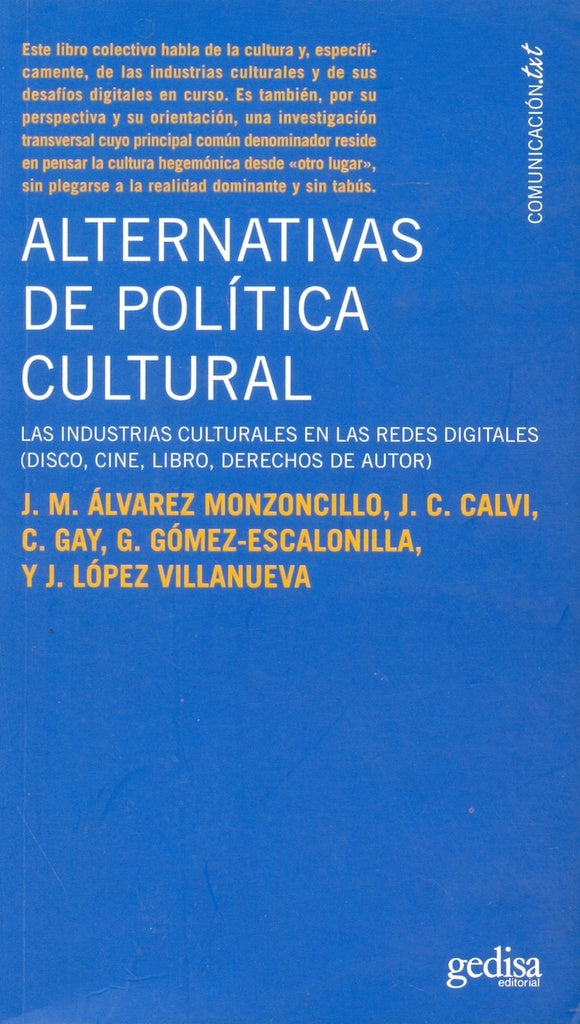 Alternativas de política cultural | A.A.V.V.